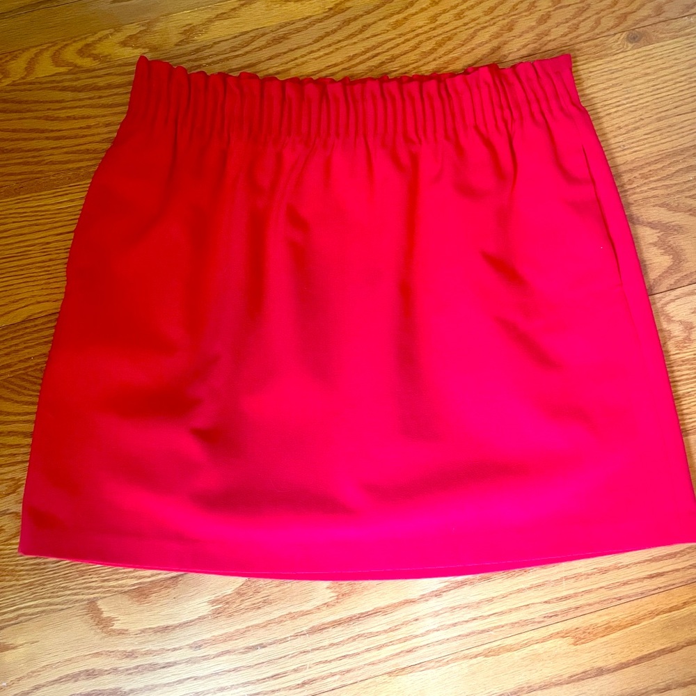 Jcrew red skirt